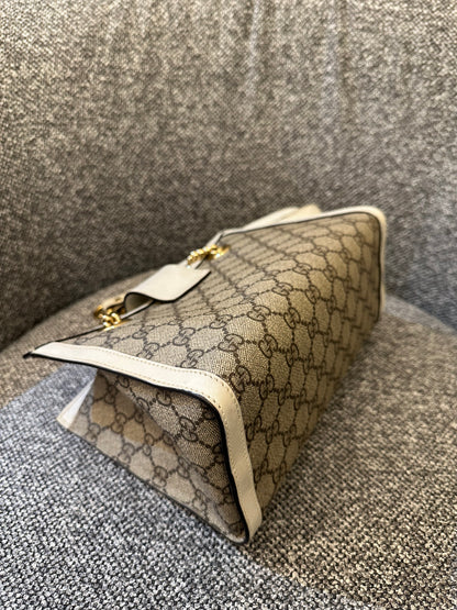 Gucci GG Supreme Canvas Padlock Shoulder Bag
