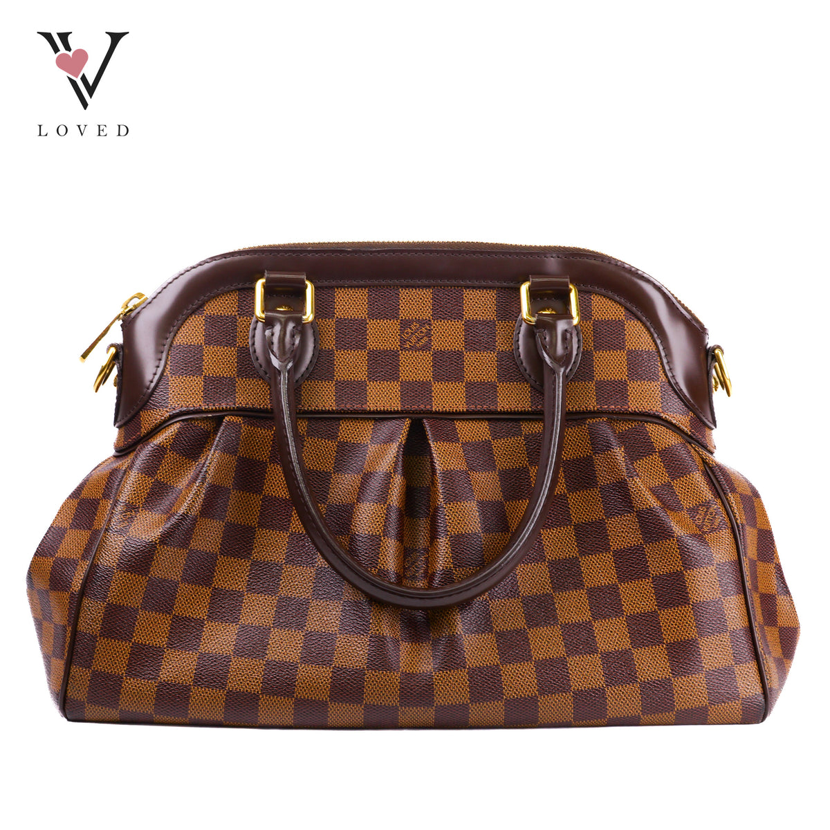 Louis Vuitton Trevi PM Handbag in Damier Ebene