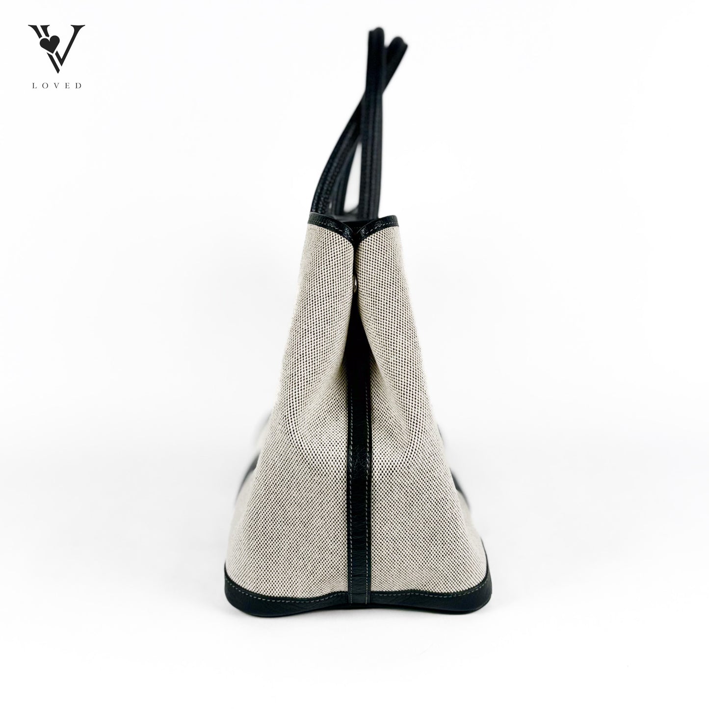 Garden Party Limited Edition Bolduc Toile Leather in Gray and Black