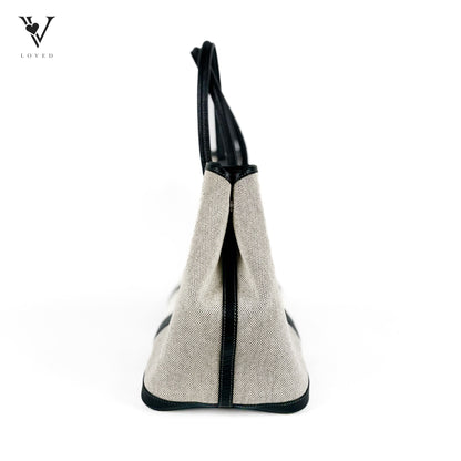 Garden Party Limited Edition Bolduc Toile Leather in Gray and Black