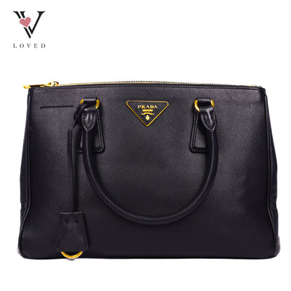 Prada Small Galleria Saffiano Leather Handbag