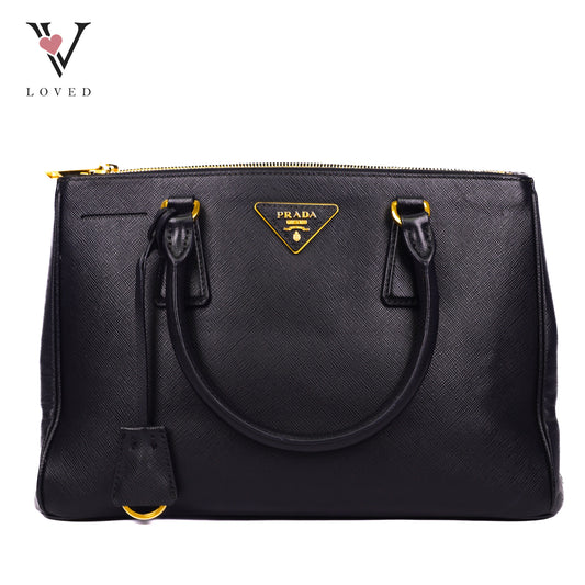 Prada Small Galleria Saffiano Leather Handbag