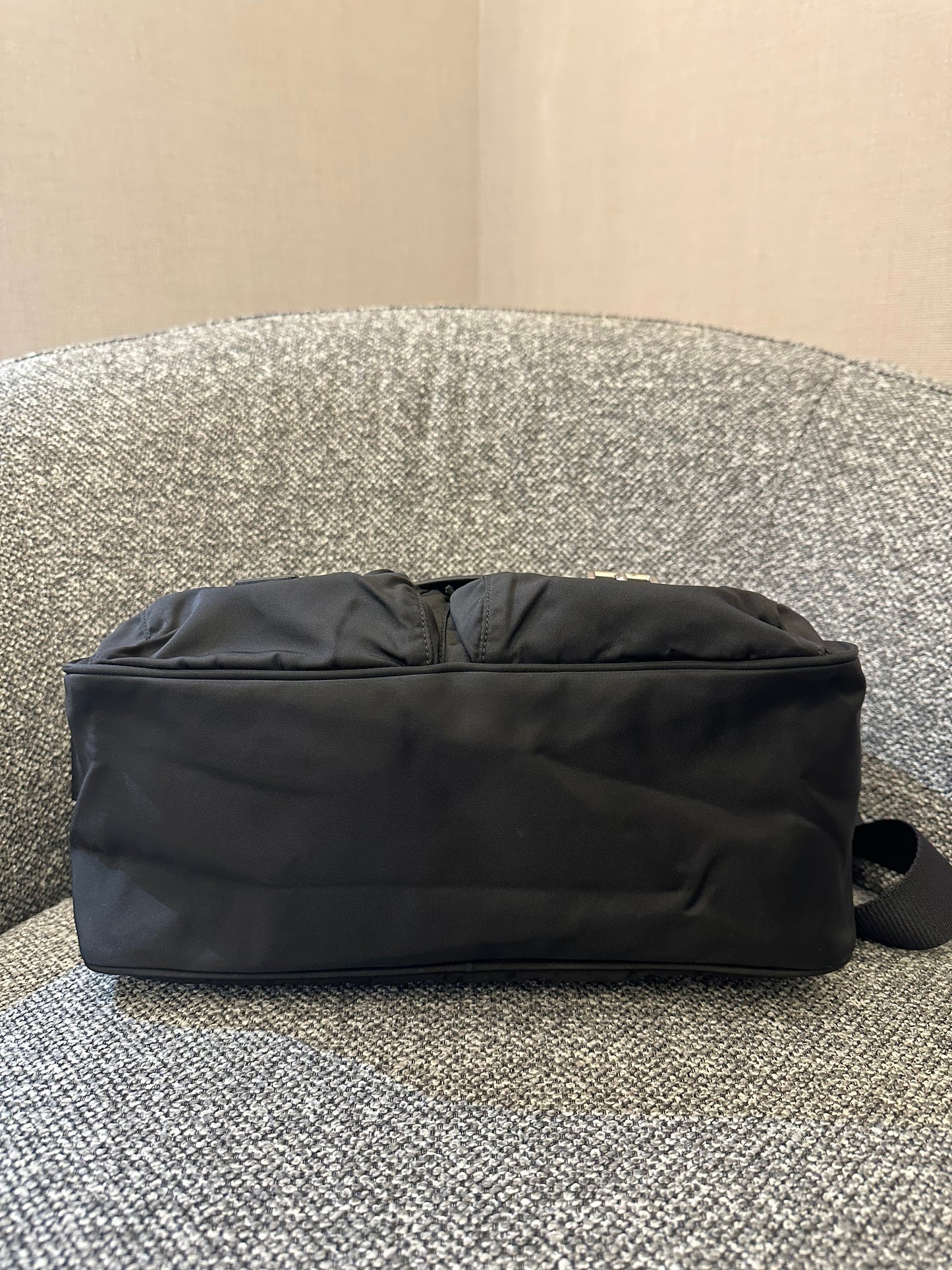 Prada Black Tessuto Messenger Bag