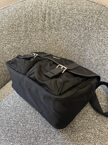 Prada Black Tessuto Messenger Bag