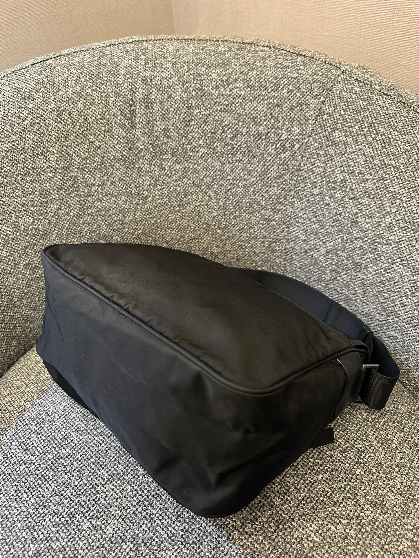 Prada Black Tessuto Messenger Bag