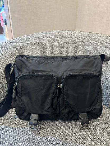 Prada Black Tessuto Messenger Bag