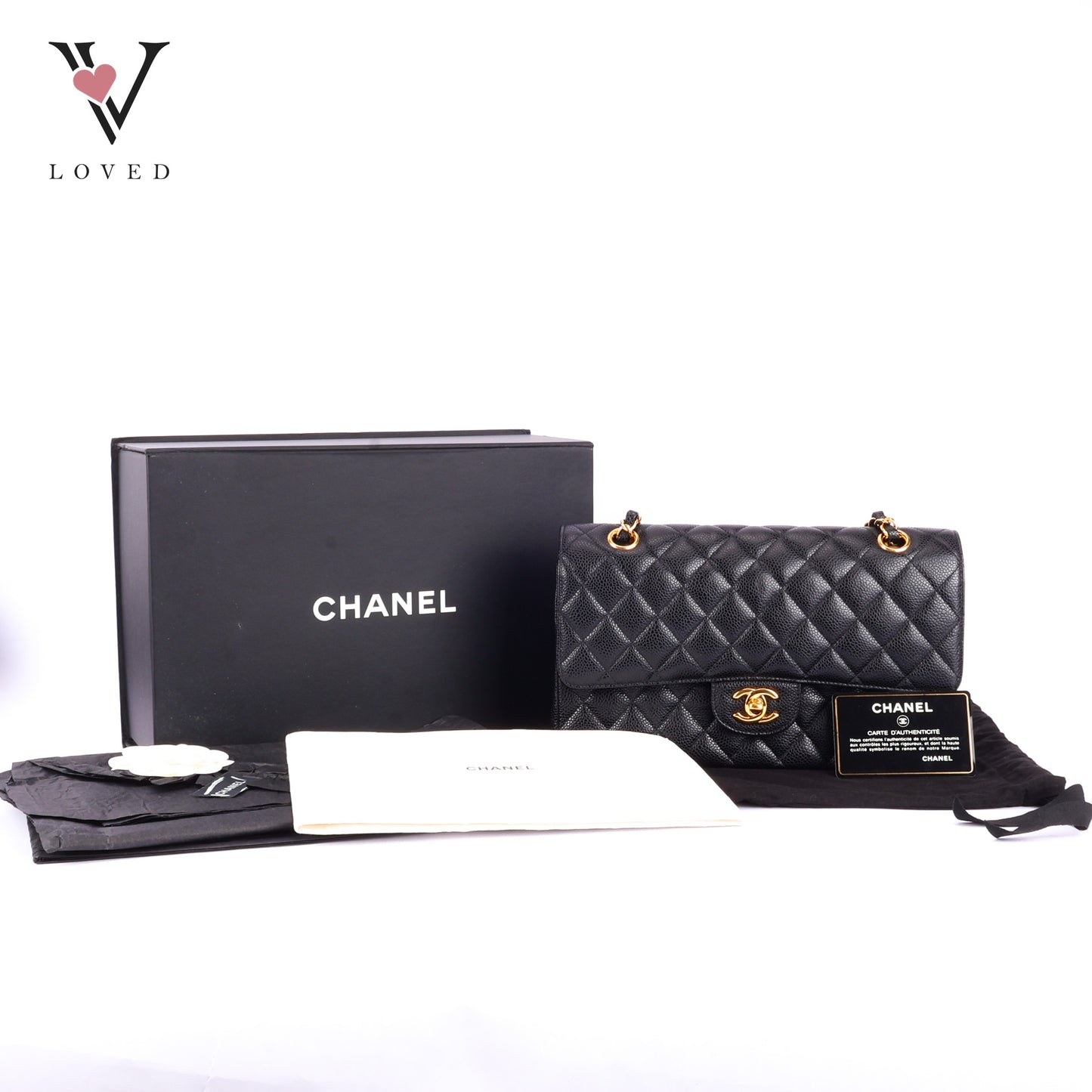 Chanel Medium Double Flap in Caviar Leather