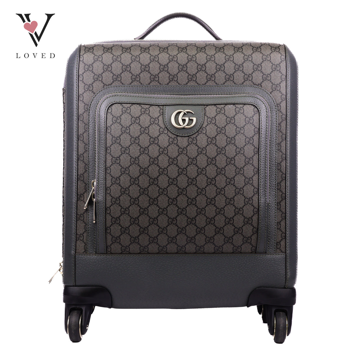 Gucci Ophidia GG Small Cabin Trolley Bag In Gray