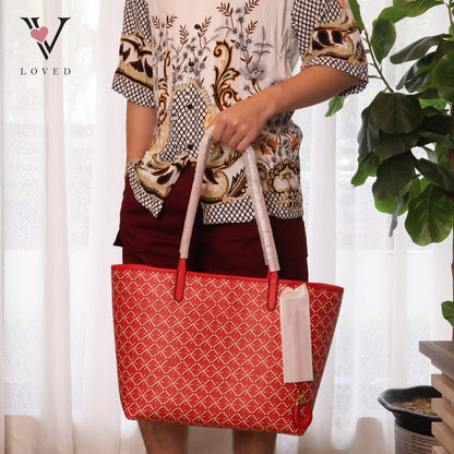 Collins Logo Print Tote Bag
