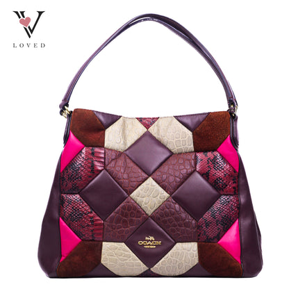 Coach Edie 31 Canyon Shoulder Bag Quilt Exotic Leather