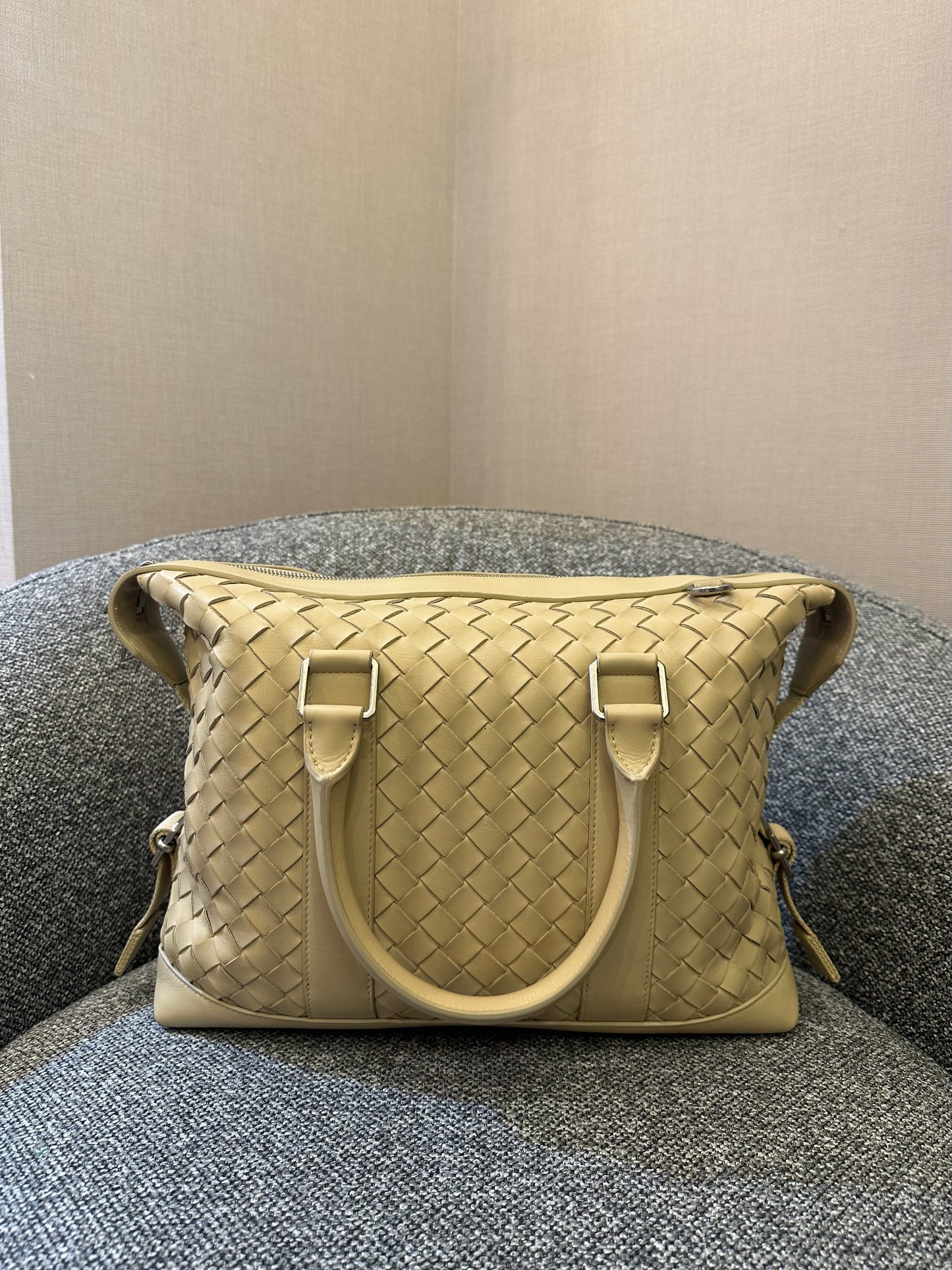 Bottega Veneta Intrecciato Leather Duffel Bag