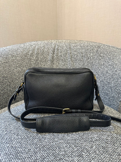 Prada Vitello Daino Phenix Leather Double Zip Crossbody Bag