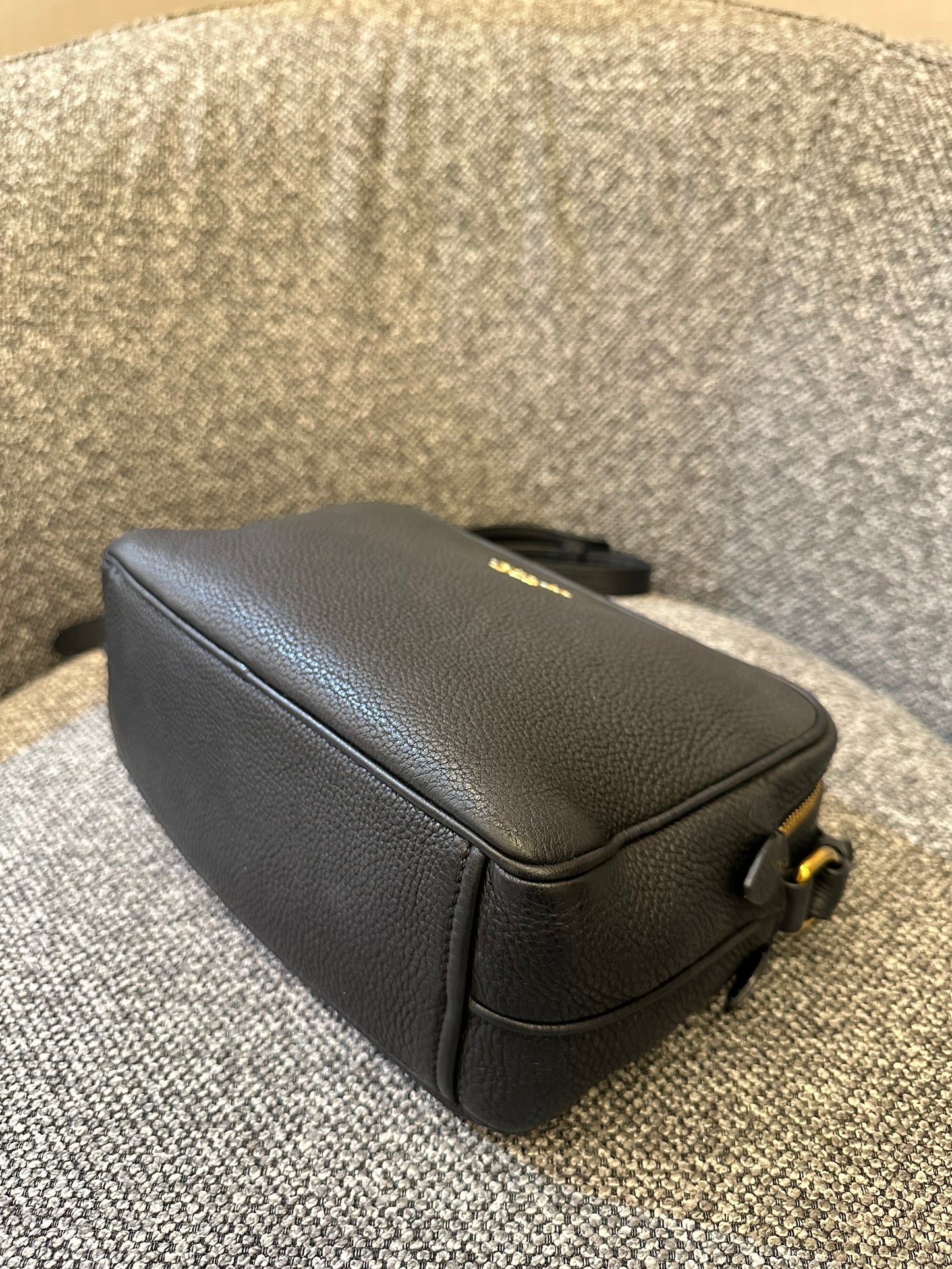 Prada Vitello Daino Phenix Leather Double Zip Crossbody Bag