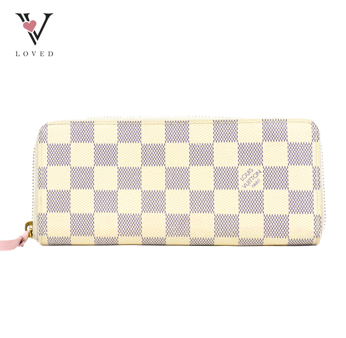 Louis Vuitton Zippy Wallet In Damier Azur
