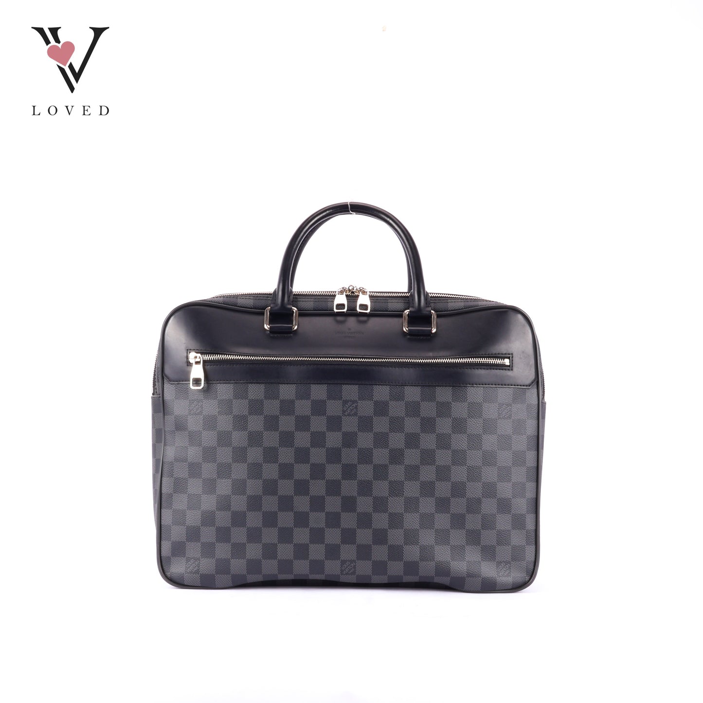 Louis Vuitton Overnight Briefcase in Damier Graphite Canvas and Black Leather