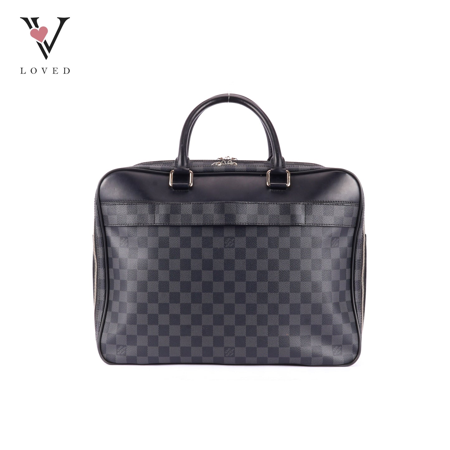 Louis Vuitton Overnight Briefcase in Damier Graphite Canvas and Black Leather