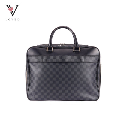 Louis Vuitton Overnight Briefcase in Damier Graphite Canvas and Black Leather