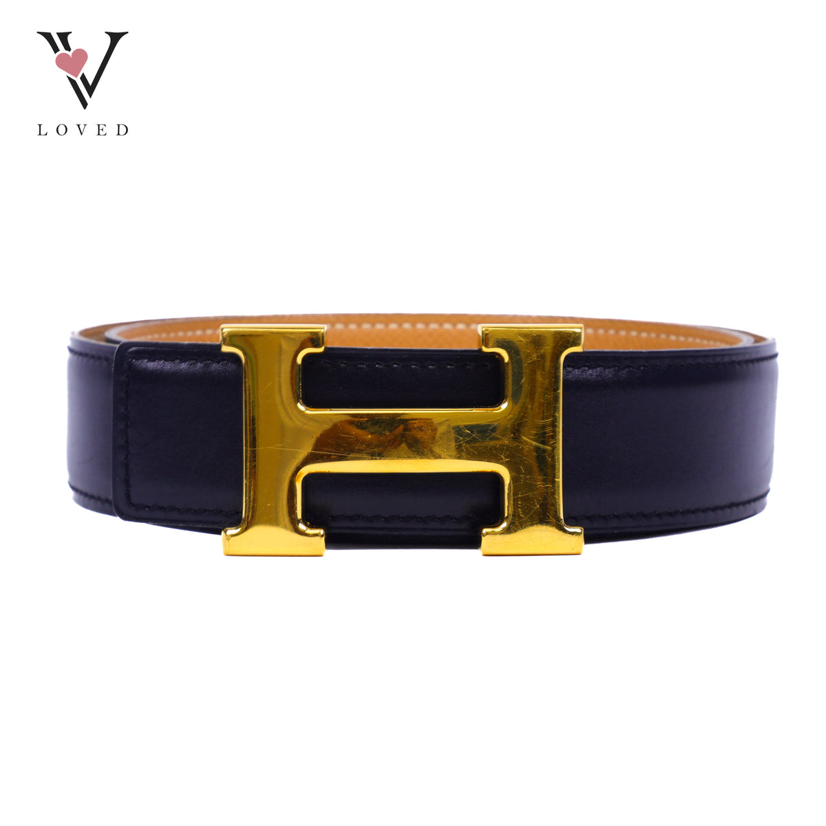 Hermes Constance H Reversible Belt