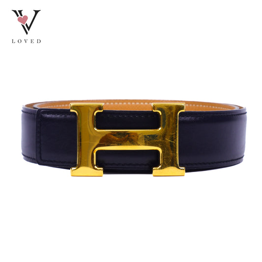 Hermes Constance H Reversible Belt