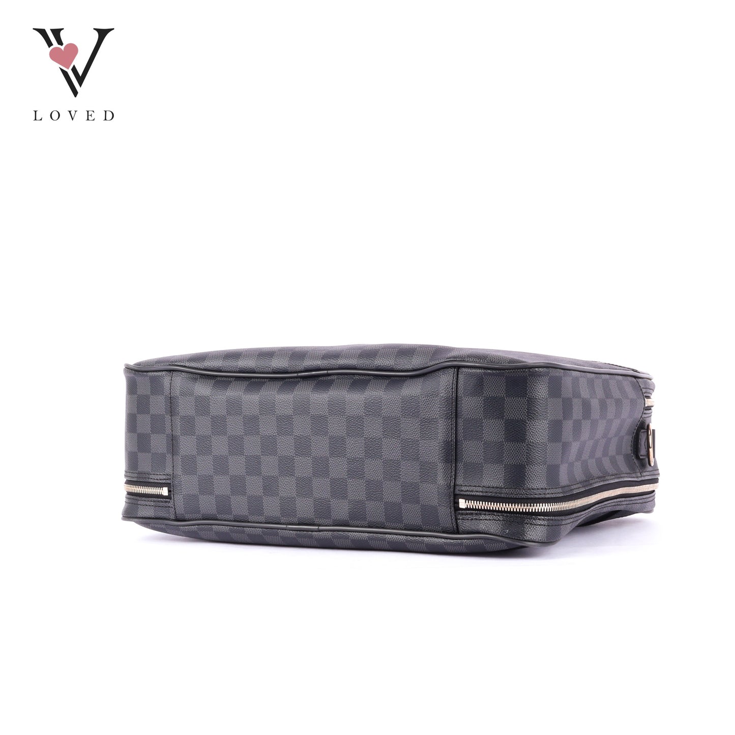 Louis Vuitton Overnight Briefcase in Damier Graphite Canvas and Black Leather