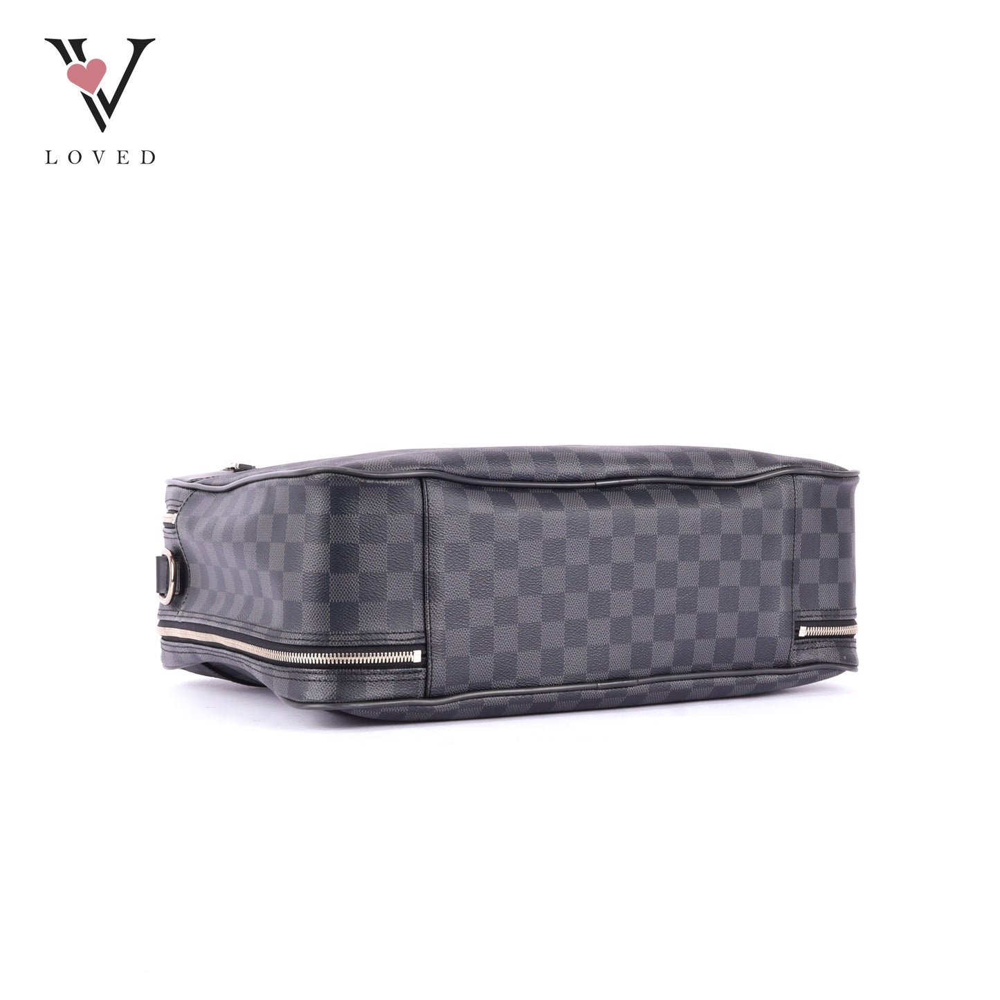 Louis Vuitton Overnight Briefcase in Damier Graphite Canvas and Black Leather
