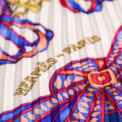 Le Rubans Du Cheval by Joachim Metz Pleated Scarf