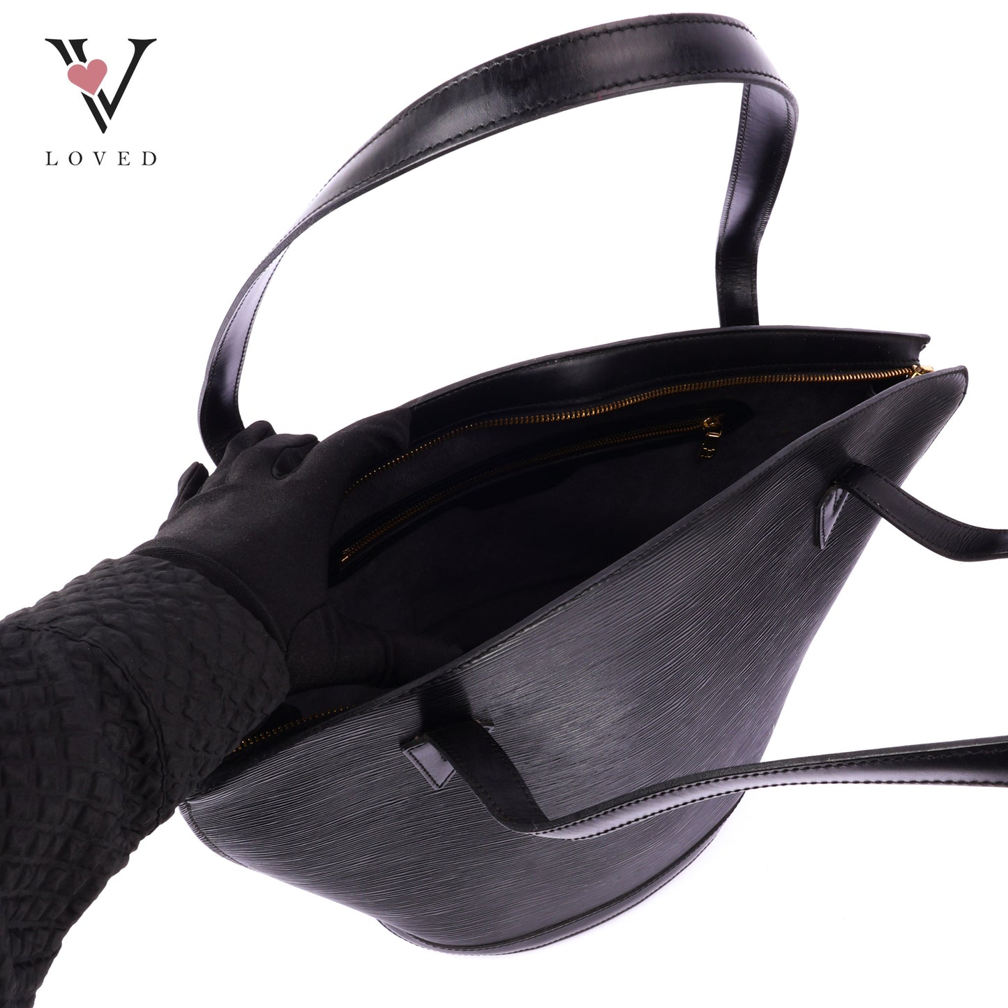 Louis Vuitton Saint Jacques GM Bag in Black Epi Leather