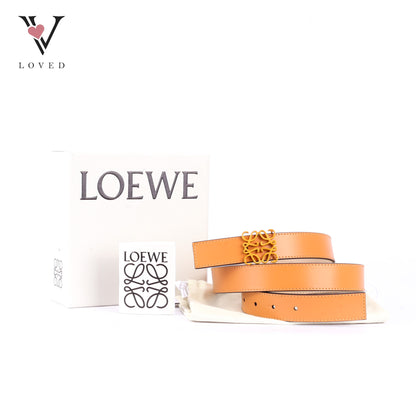 Loewe Reversible Anagram Logo-Buckle Leather Belt