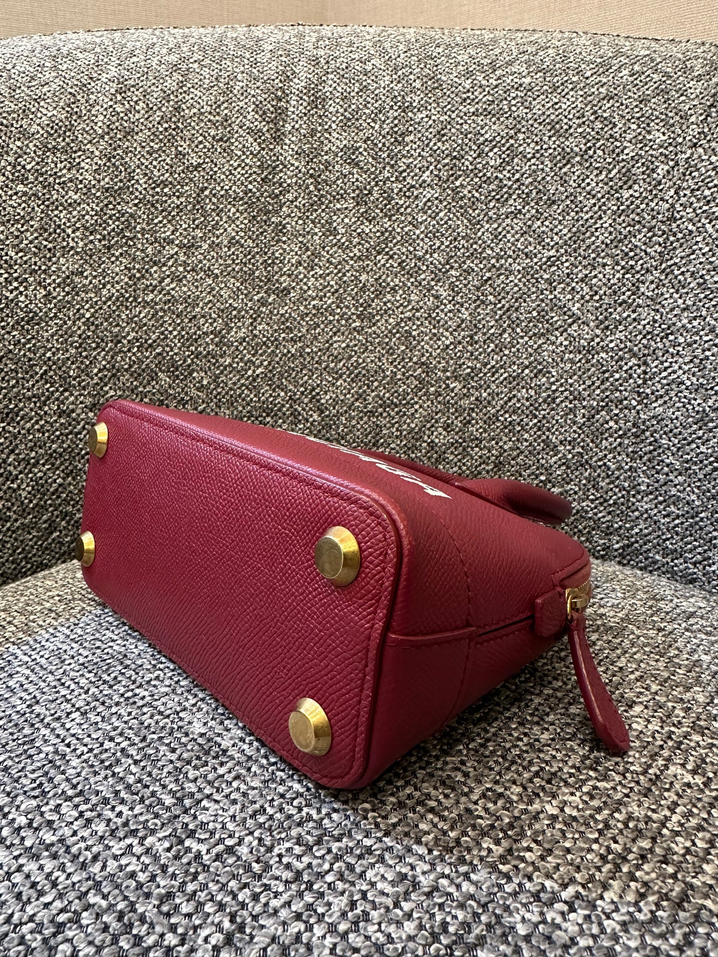 Balenciaga Ville Top Handle Handbag in Burgundy