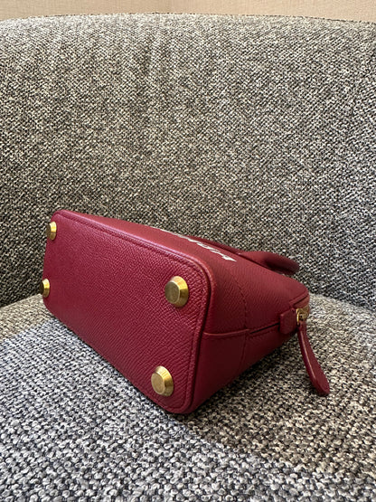 Balenciaga Ville Top Handle Handbag in Burgundy