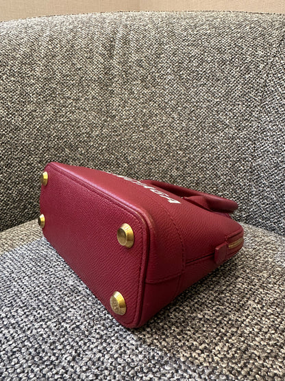 Balenciaga Ville Top Handle Handbag in Burgundy