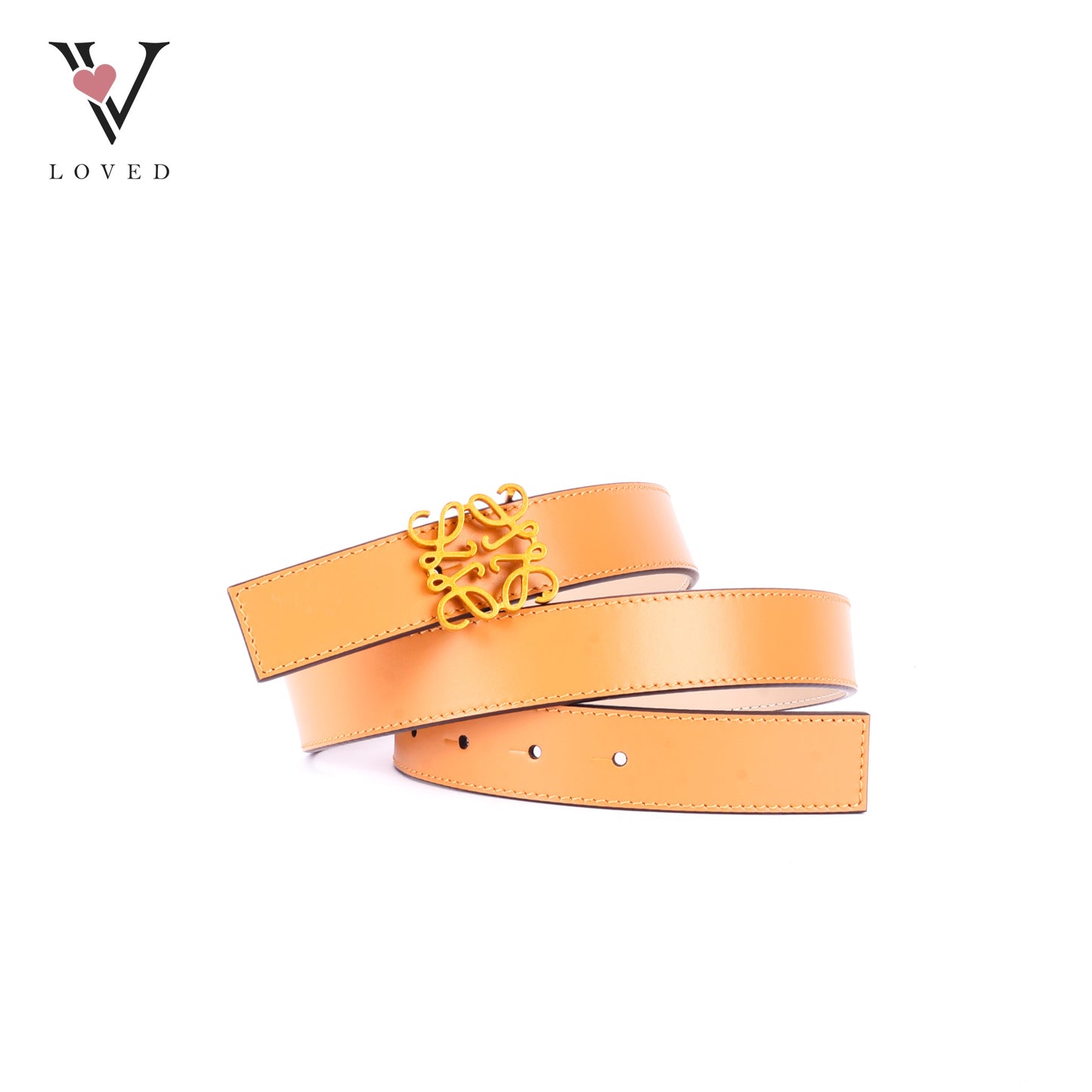 Loewe Reversible Anagram Logo-Buckle Leather Belt