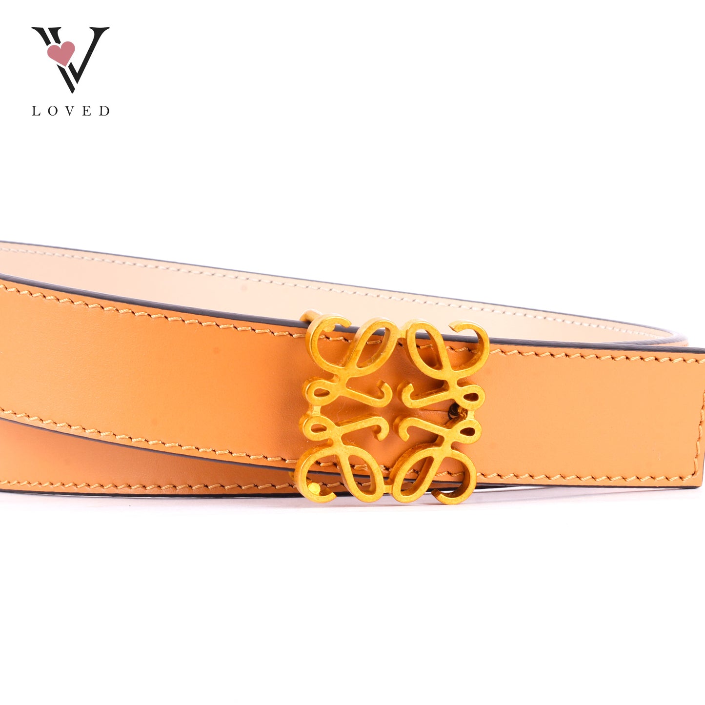 Loewe Reversible Anagram Logo-Buckle Leather Belt