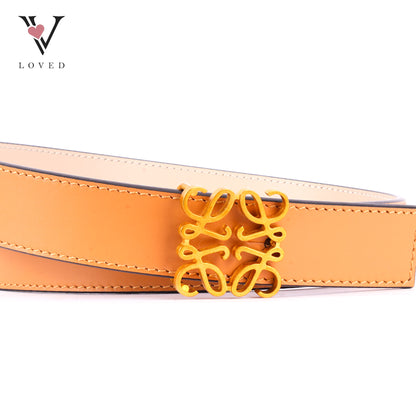 Loewe Reversible Anagram Logo-Buckle Leather Belt