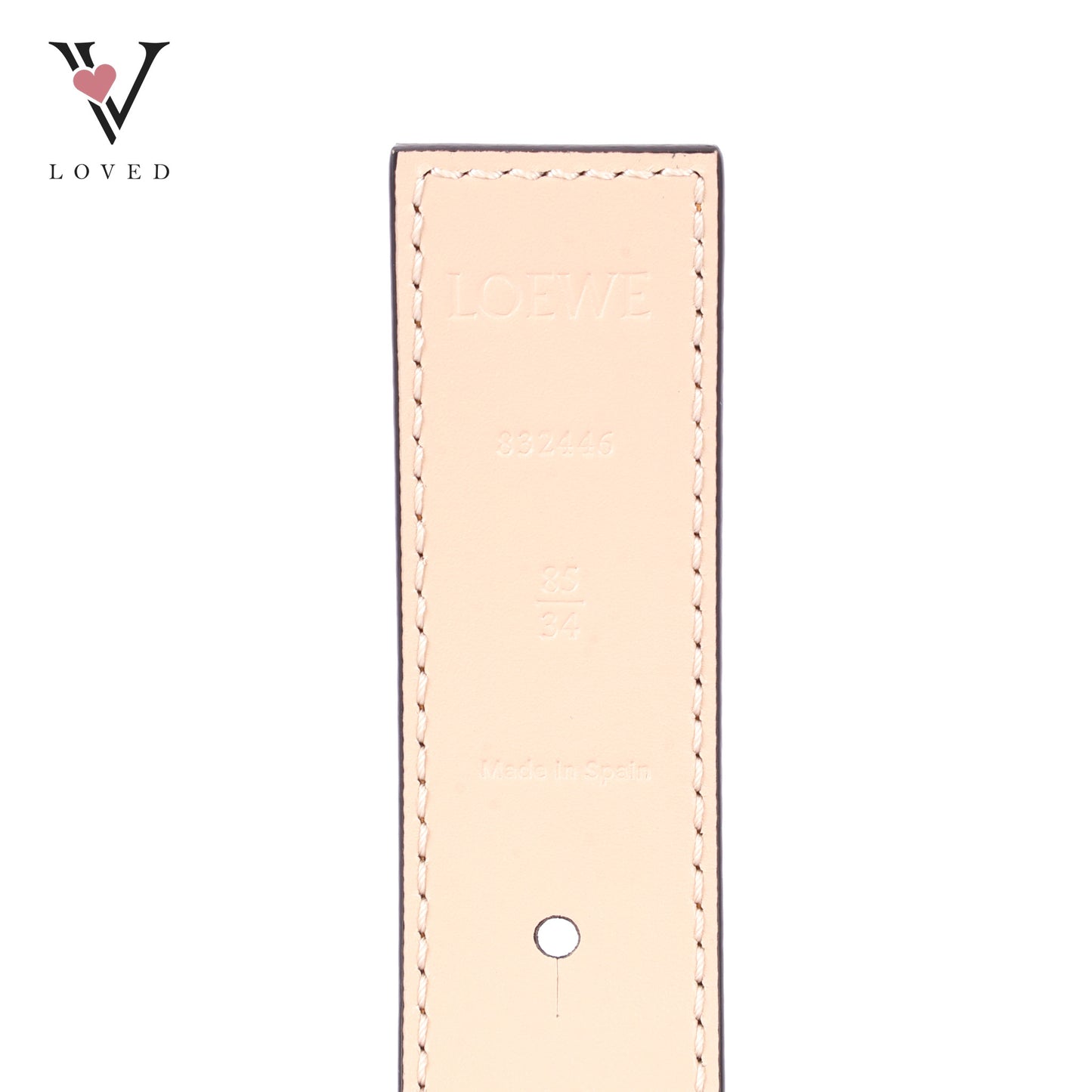 Loewe Reversible Anagram Logo-Buckle Leather Belt