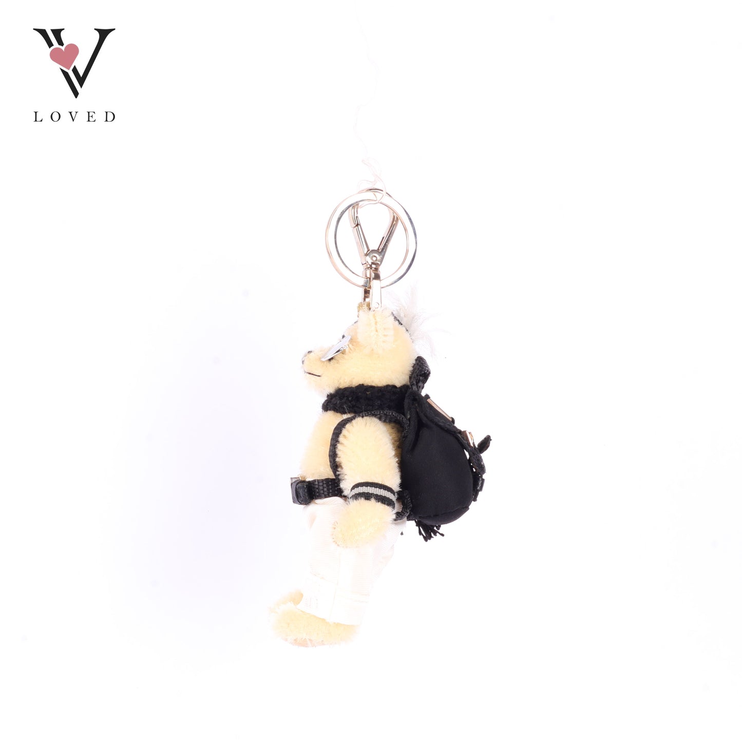 Prada White Bear Bag Charm