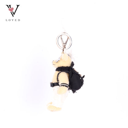 Prada White Bear Bag Charm