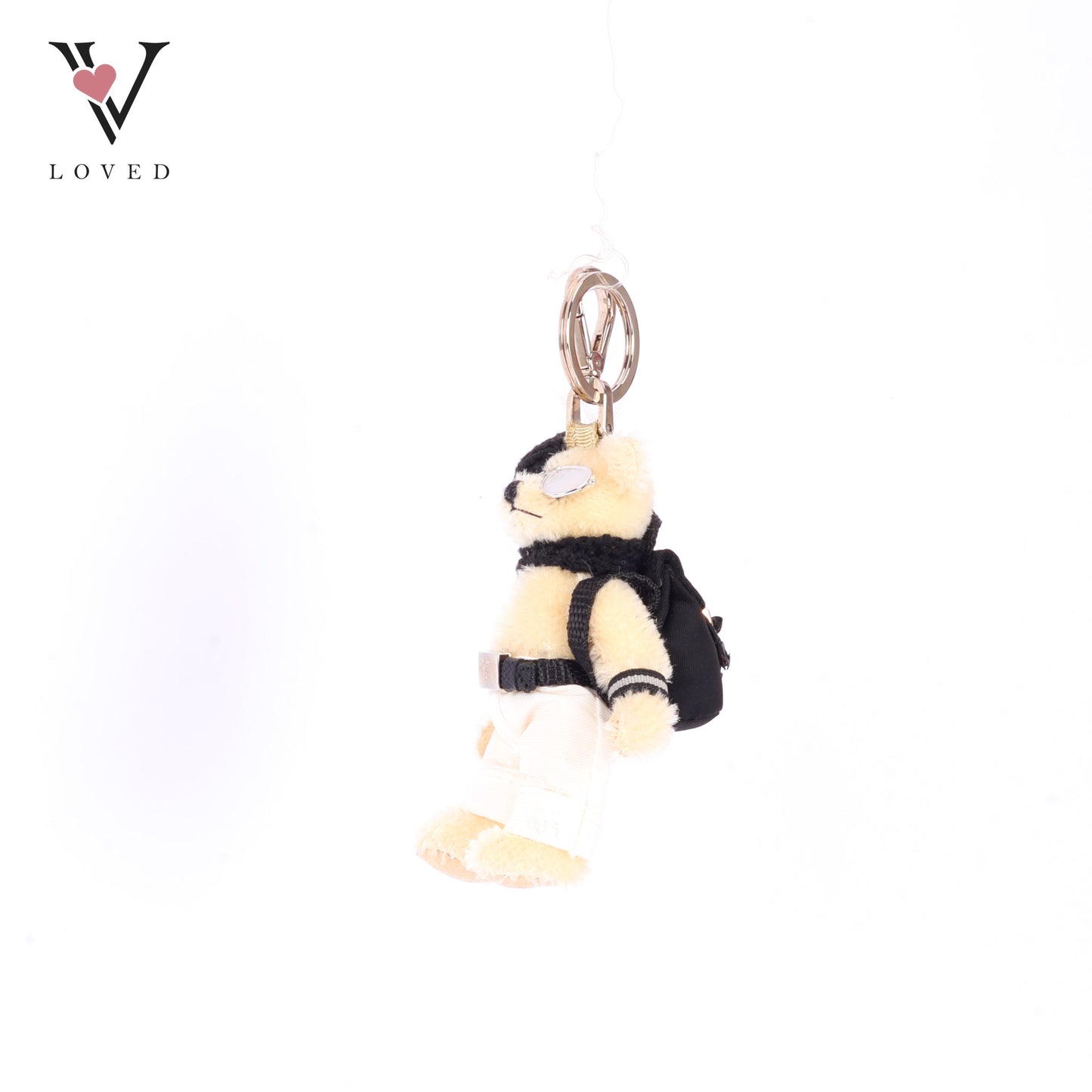 Prada White Bear Bag Charm