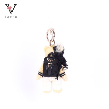 Prada White Bear Bag Charm