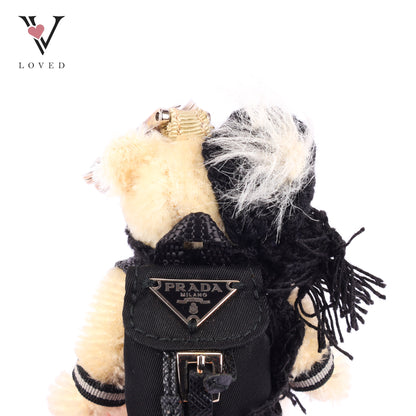 Prada White Bear Bag Charm