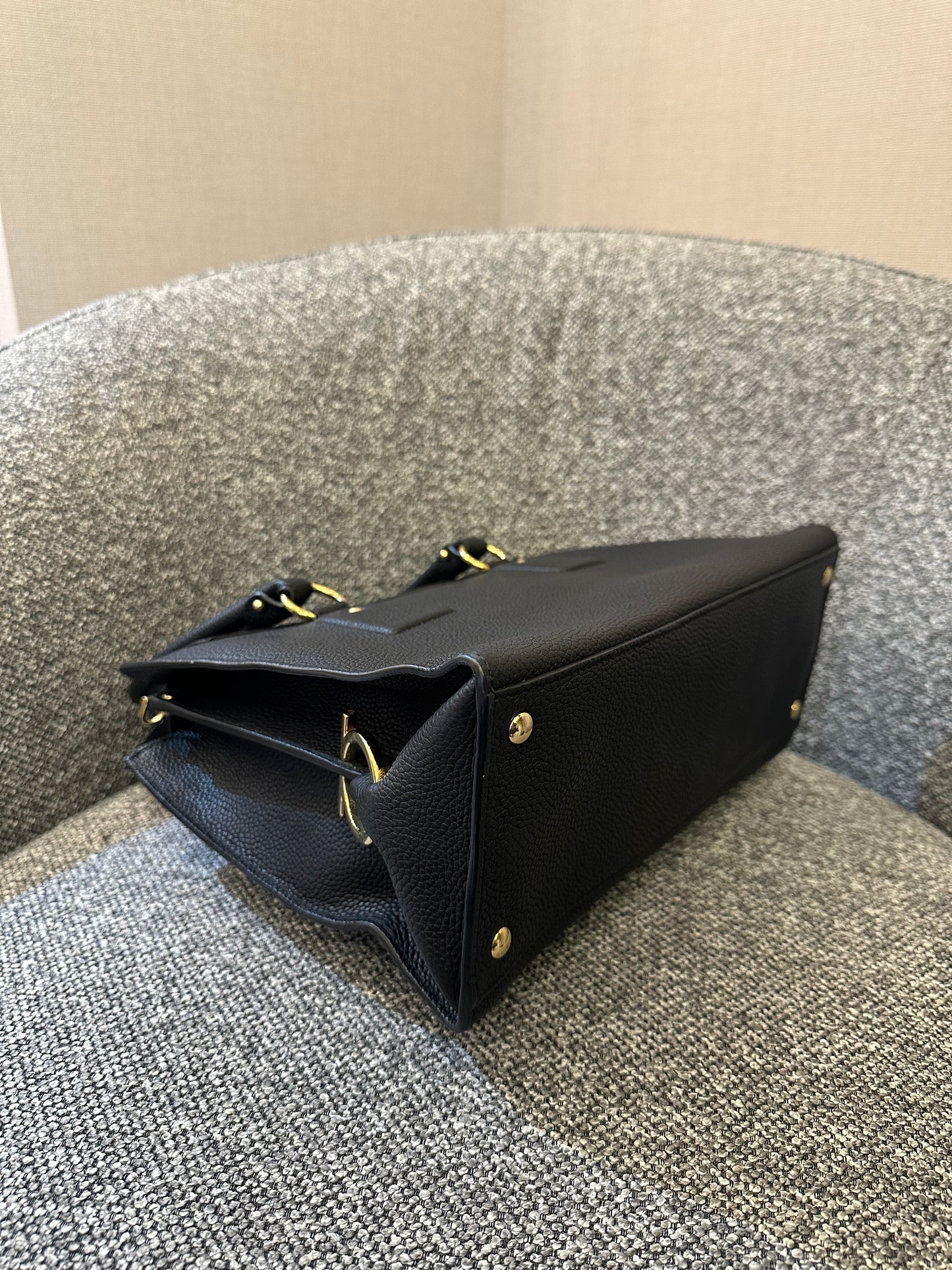 Salvatore Ferragamo Lotty Satchel in Black Leather