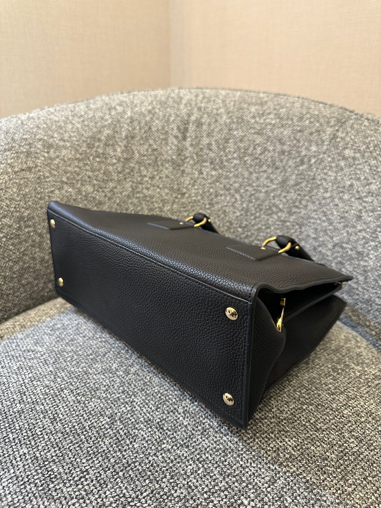 Salvatore Ferragamo Lotty Satchel in Black Leather
