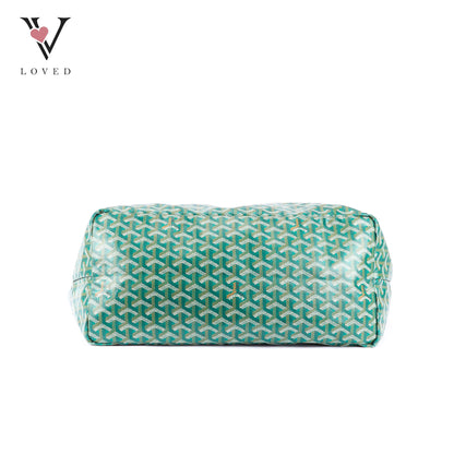 Goyard Saint Louis GM Tote Bag in Green Goyardine Canvas