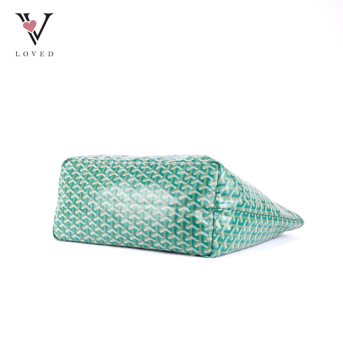 Goyard Saint Louis GM Tote Bag in Green Goyardine Canvas