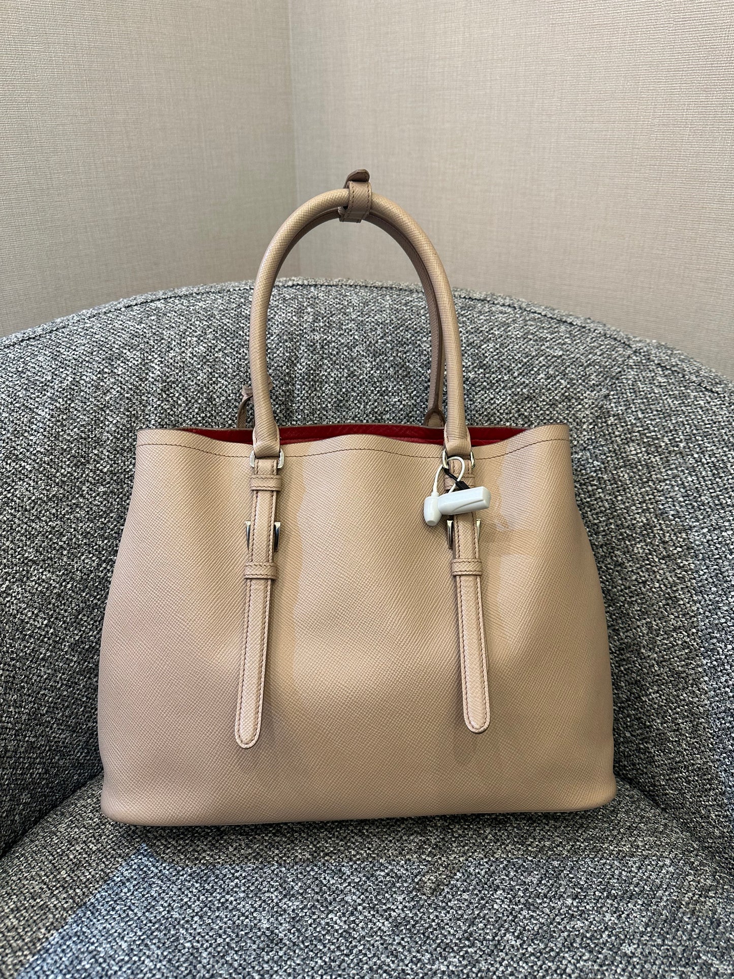 Prada Saffiano Leather Cuir Double Bag