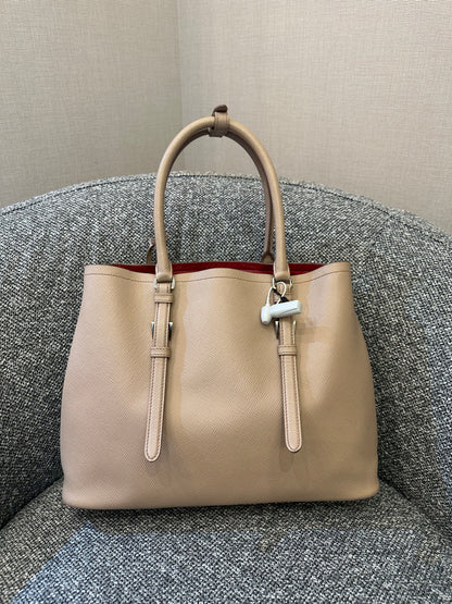 Prada Saffiano Leather Cuir Double Bag
