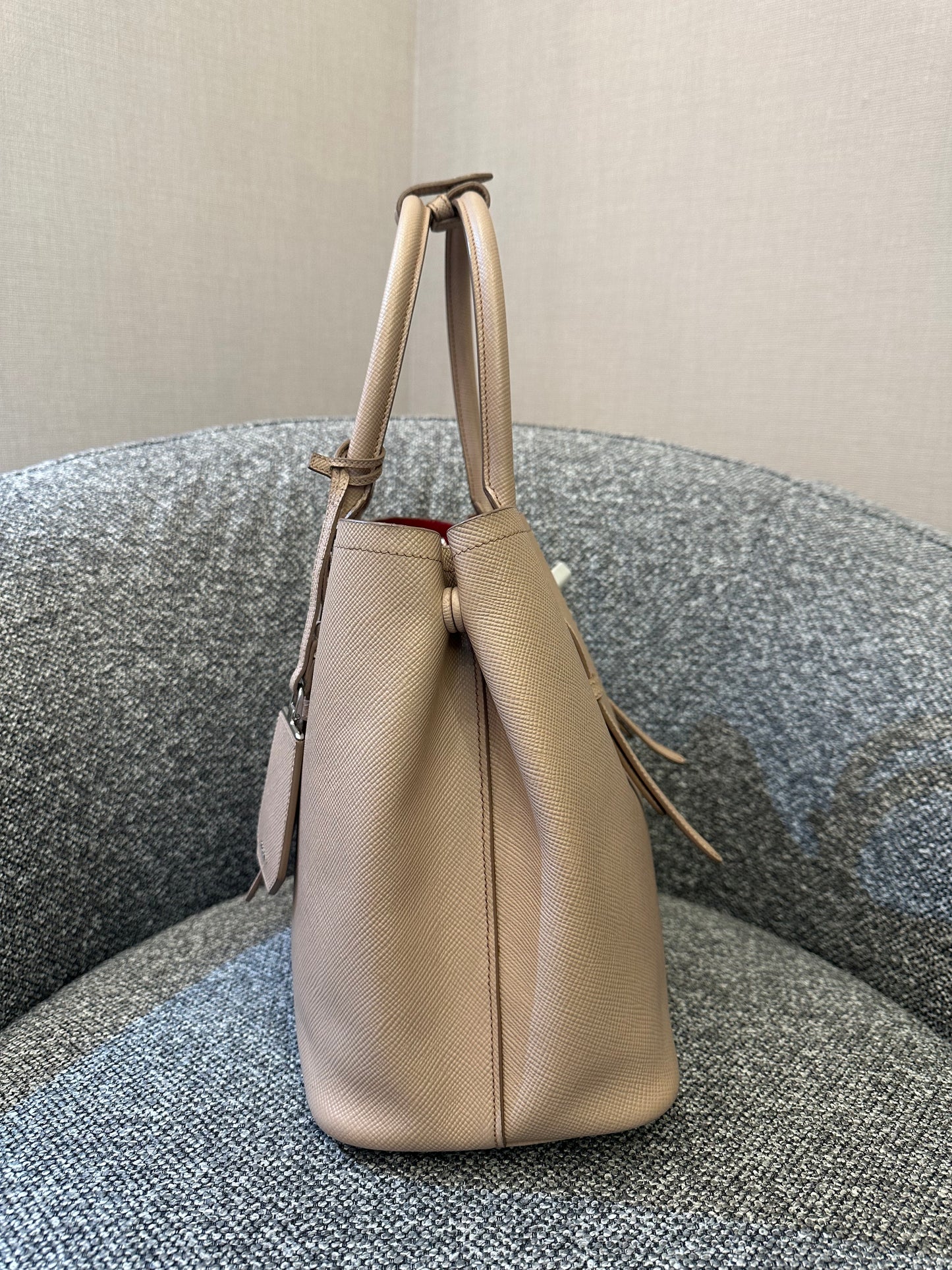 Prada Saffiano Leather Cuir Double Bag