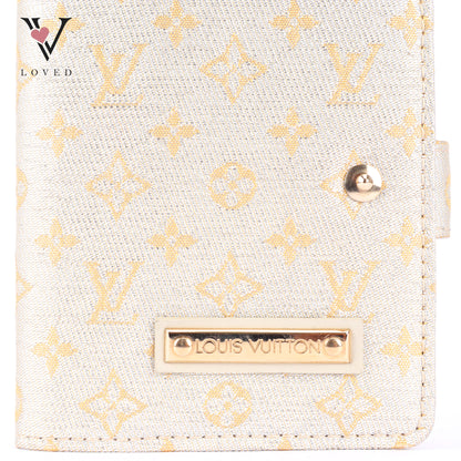 Louis Vuitton Mini Agenda Monogram Shine Silver Day Planner