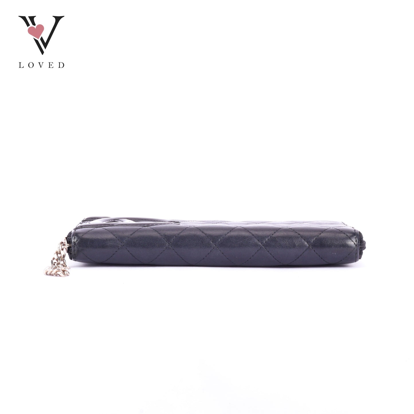Chanel Cambon Line Long Wallet in Black Quilted Leather