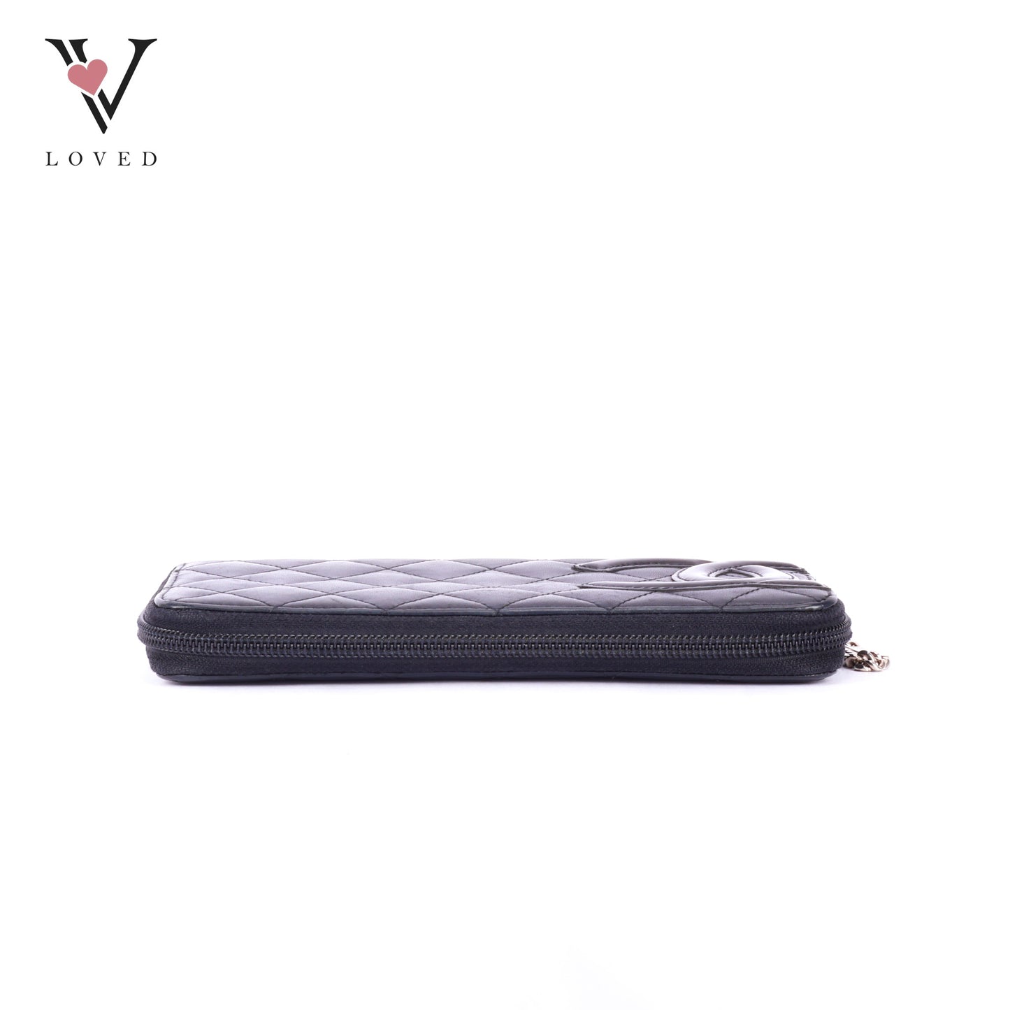 Chanel Cambon Line Long Wallet in Black Quilted Leather